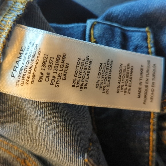 FRAME Le Garcon distressed slim boyfriend jeans - Picture 12 of 15